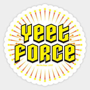 Yeet Force Star Burst Sticker